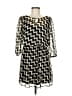 Bebop Chevron-herringbone Black Casual Dress Size M - photo 1