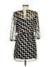 Bebop Chevron-herringbone Black Casual Dress Size M - photo 2