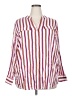 Calvin Klein 100% Rayon Stripes Pink 3/4 Sleeve Button-Down Shirt Size 2X - photo 1
