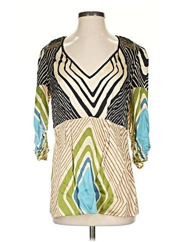 Plenty By Tracy Reese 3/4 Sleeve Silk Top (view 1)
