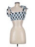 Target Blue Sleeveless Blouse Size M - photo 2