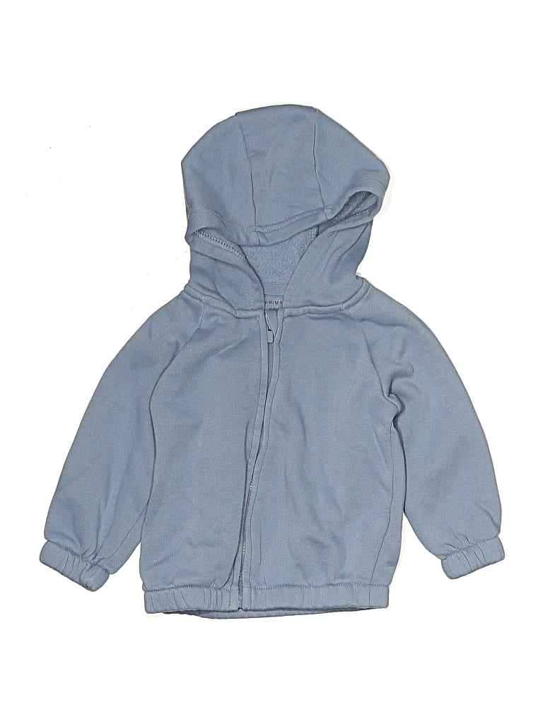 Pre-owned Primark Kids' Zip Up Hoodie In Blue
