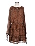 Le Lis 100% Polyester Polka Dots Brown Casual Dress Size S - photo 1