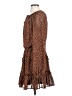 Le Lis 100% Polyester Polka Dots Brown Casual Dress Size S - photo 5