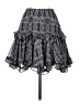 Olivaceous 100% Polyester Graphic Gray Casual Skirt Size S - photo 2