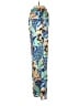Shein 100% Polyester Paisley Blue Casual Pants Size XS - photo 5