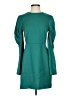 Tibi Solid Teal Casual Dress Size 4 - photo 1