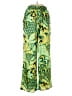 Shein 100% Polyester Paisley Green Casual Pants Size XS - photo 1
