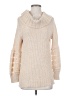 Illa Illa 100% Acrylic Ivory Turtleneck Sweater Size S - photo 1