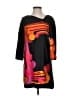 Tibi 100% Silk Graphic Black Casual Dress Size 4 - photo 1