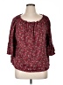 Max Studio Burgundy 3/4 Sleeve Blouse Size 1X - photo 1