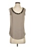 Ann Taylor Gray Tan Sleeveless Blouse Size XS - photo 1