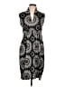 V Fish Graphic Gray Cocktail Dress Size L - photo 1