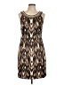 Connected Apparel Animal Print Brown Cocktail Dress Size 10 - photo 1