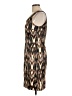 Connected Apparel Animal Print Brown Cocktail Dress Size 10 - photo 5
