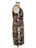 Connected Apparel Animal Print Brown Cocktail Dress Size 10 - photo 4