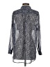 TWO by Vince Camuto 100% Polyester Animal Print Silver Long Sleeve Blouse Size S - photo 2