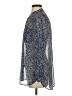 TWO by Vince Camuto 100% Polyester Animal Print Silver Long Sleeve Blouse Size S - photo 5