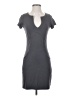 V Fish Solid Gray Casual Dress Size XS - photo 1