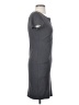 V Fish Solid Gray Casual Dress Size XS - photo 4