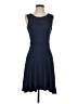 Max Studio Solid Blue Casual Dress Size S - photo 1
