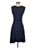 Max Studio Solid Blue Casual Dress Size S - photo 2