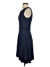 Max Studio Solid Blue Casual Dress Size S - photo 5