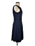 Max Studio Solid Blue Casual Dress Size S - photo 4