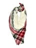 Unbranded 100% Acrylic Plaid Ivory White Scarf One size - photo 1