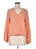Universal Standard 100% Polyester Pink Orange Long Sleeve Blouse Size 6 - 8 - photo 1
