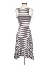 Campaigne Stripes White Casual Dress Size S - photo 2