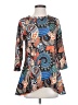 Lomon Paisley Blue Black 3/4 Sleeve Blouse Size S - photo 1