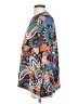 Lomon Paisley Blue Black 3/4 Sleeve Blouse Size S - photo 5