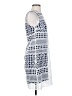 Two Arrows 100% Polyester Graphic Blue White Casual Dress Size S - photo 4