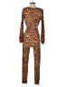 Shein Animal Print Brown Jumpsuit Size XS - photo 2
