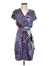 Tibi Print Purple Cocktail Dress Size 0 - photo 1