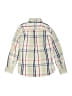 Bella Bliss Plaid Ivory Tan Long Sleeve Button-Down Shirt Size 7 - photo 2