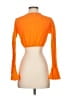 Assorted Brands 100% Cotton Orange 3/4 Sleeve Top Size S - photo 2