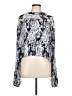 Intermix Silver Long Sleeve Blouse Size L - photo 1