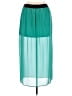 1018 100% Polyester Teal Casual Skirt Size L - photo 2