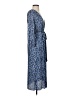 Collective Concepts 100% Polyester Print Blue Casual Dress Size XS - photo 4