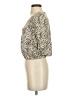 Express Outlet 100% Polyester Ivory Short Sleeve Blouse Size XS - photo 5