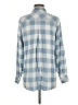 Billy T 100% Lyocell Checkered-gingham Blue Long Sleeve Button-Down Shirt Size M - photo 2