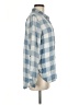 Billy T 100% Lyocell Checkered-gingham Blue Long Sleeve Button-Down Shirt Size M - photo 4