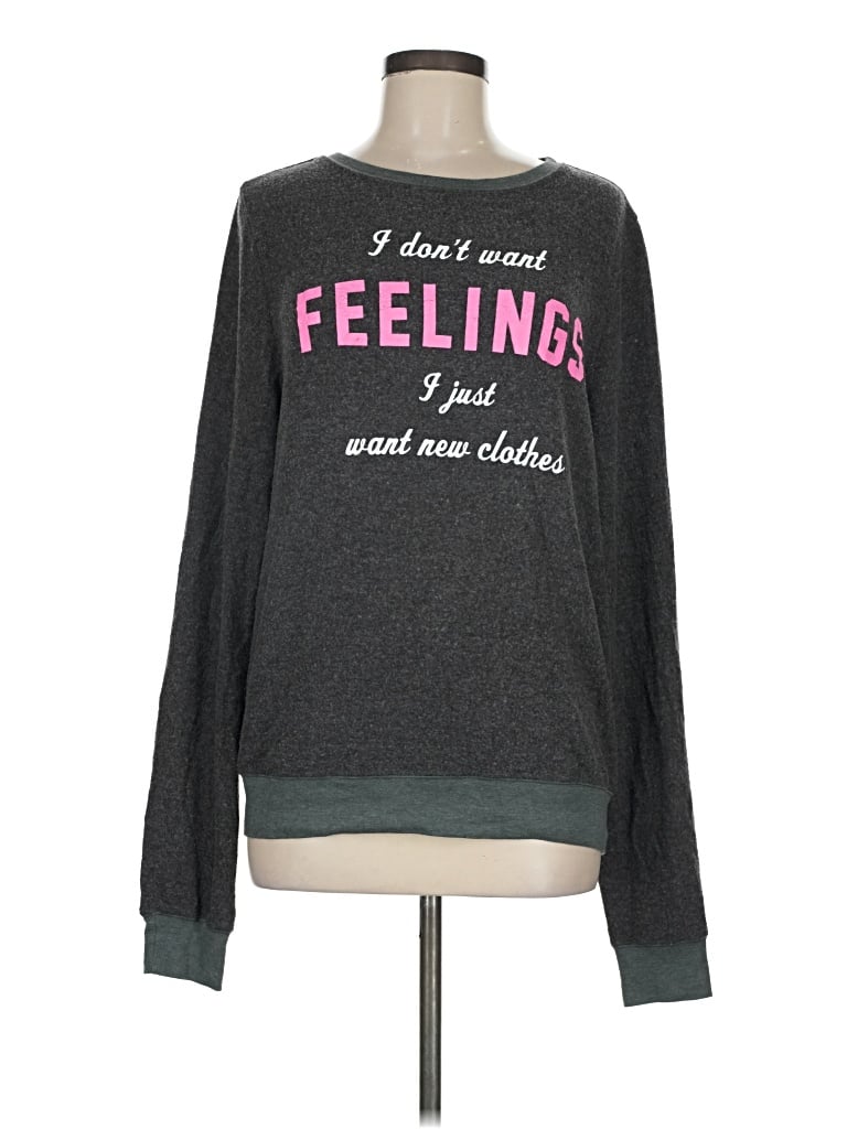 Pre-owned Wildfox Sweatshirt In Gray