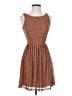 Mystic Polka Dots Brown Casual Dress Size S - photo 1