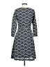 ECI 100% Polyester Argyle Gray Casual Dress Size 6 - photo 2
