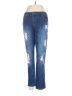 Bebe Hearts Blue Jeans Size 27 waist - photo 1