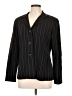 Danny & Nicole Stripes Black Blazer Size 12 - photo 1