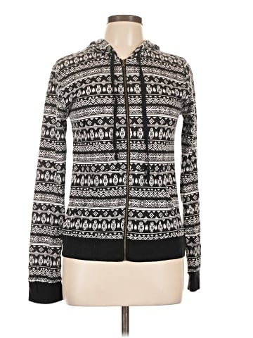 Chin Up Zip Up Hoodie (view 1)